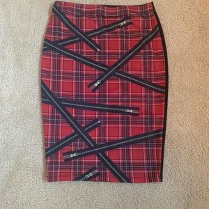 Plaid Pattern Skirt